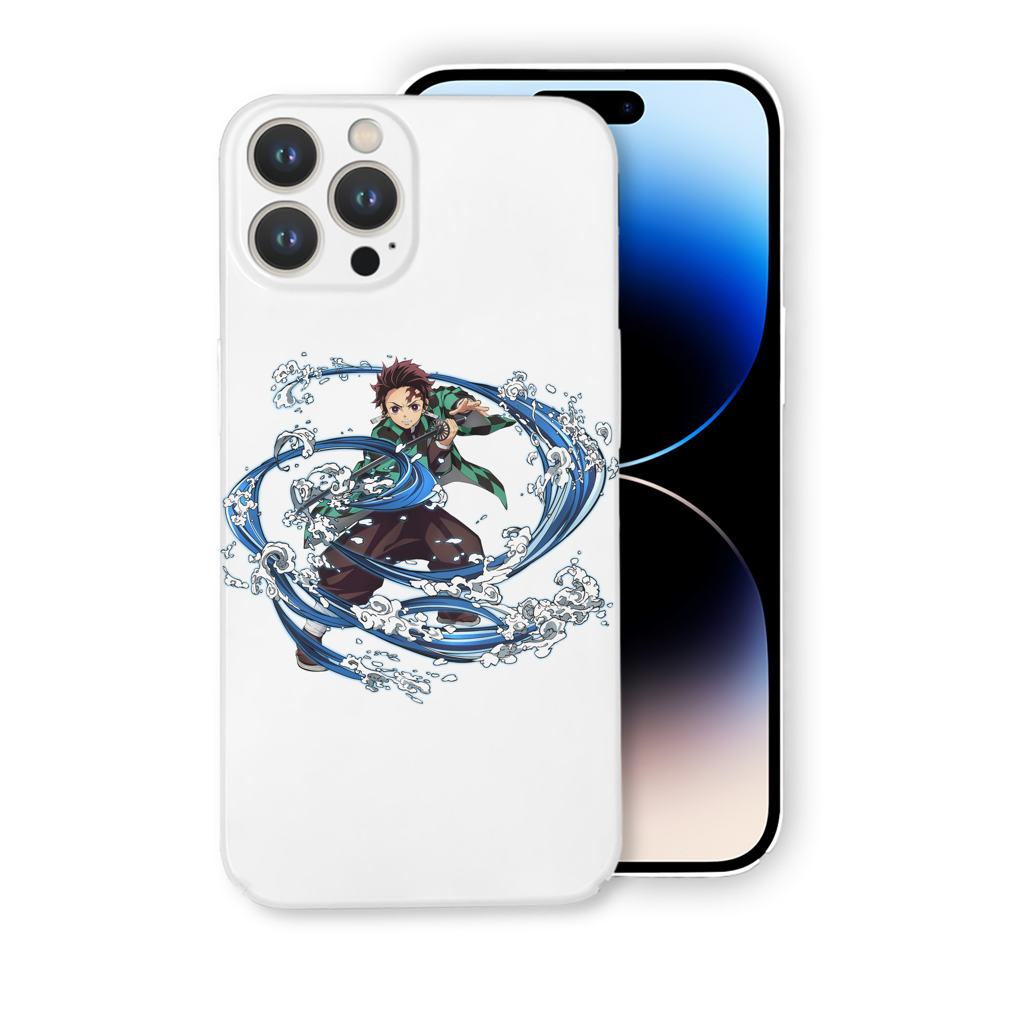 （画像用） 鬼滅の刃 竈門 炭治郎／かまど たんじろう Kamado Tanjirou 【iPhone 14シリーズ対応】ハードケース